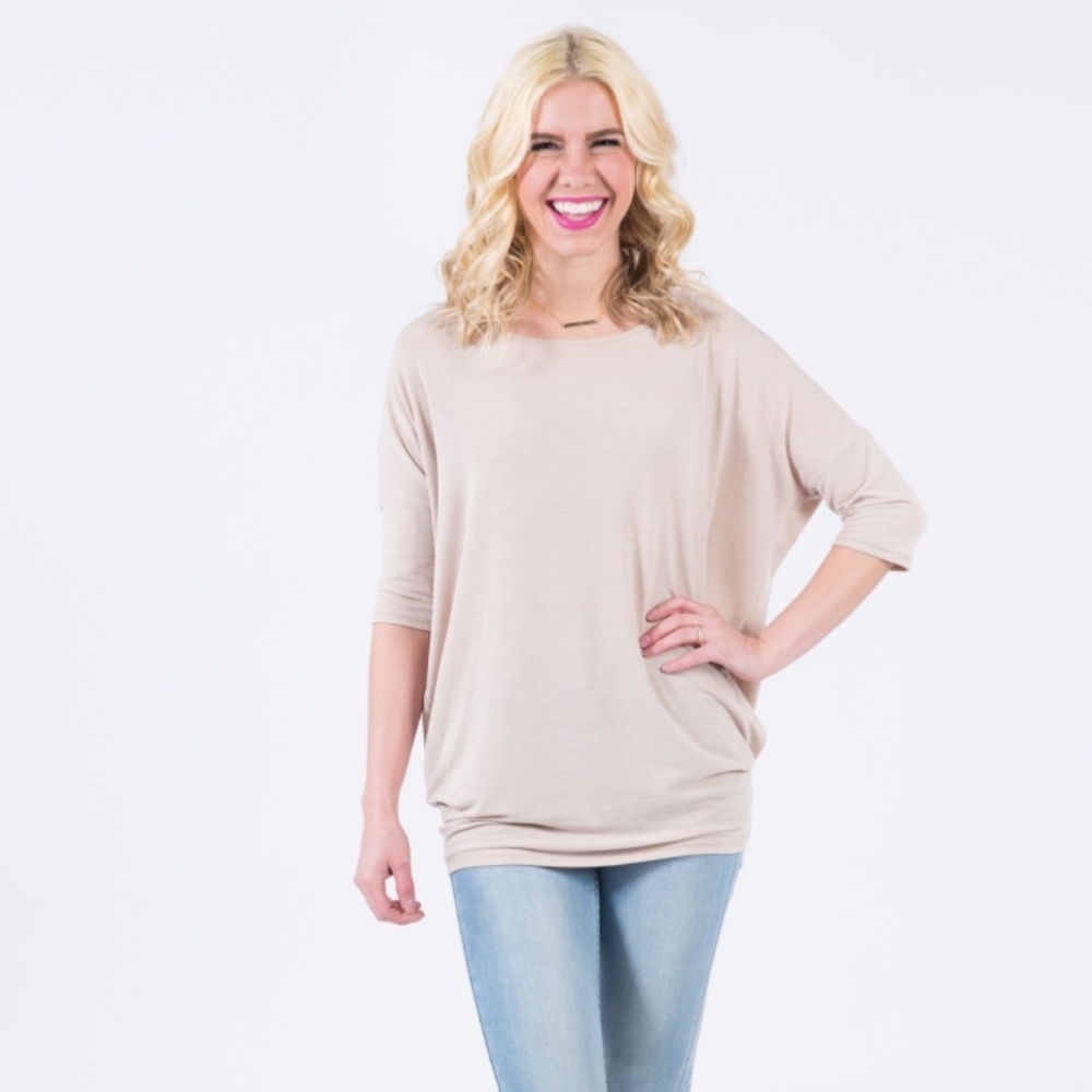 Sand Dolman Top